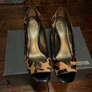 Leopard wedges